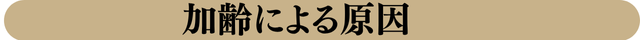加齢による原因